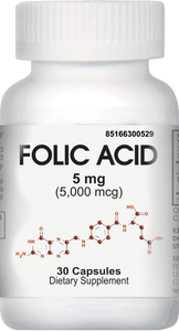 FOLIC ACID 5 MG CAPS