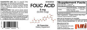 FOLIC ACID 5 MG CAPS